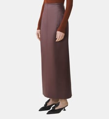 Jupe Droite En Coton Et Viscose Lanvin