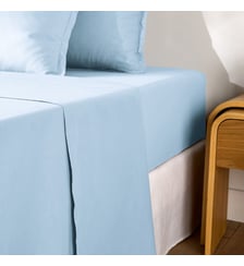 Drap plat uni en percale de coton, 80 fils La Redoute Interieurs