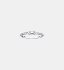 Bague Infinity avec pierres blanches argent Thomas Sabo