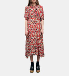 Robe midi cintrée fleurie - COCO Gerard Darel