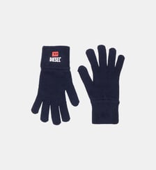Gants en laine et coton mélangés avec logo Diesel Kids