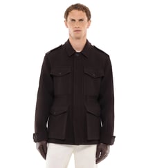 Blouson saharienne en laine et polyamide Fursac