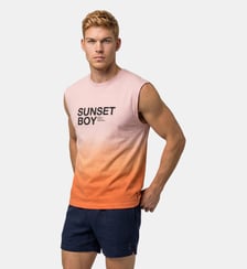 T-shirt sans manches en coton bio "SUNSET BOY" Ron Dorff