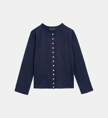 cardigan Le Petit en lin beige Agnès b.