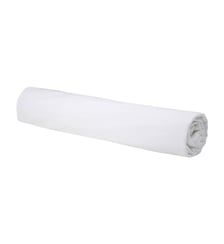 Drap housse en percale de coton lavé, DOUCEUR LAVÉE Blanc Cerise