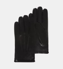 Gants en cuir doublés soie et cachemire Isotoner