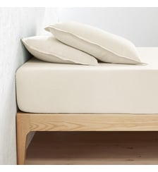 Drap housse lin lavé, bonnet 35 cm La Redoute Interieurs