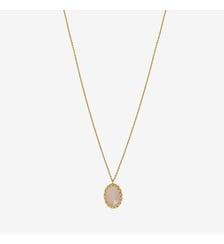 Collier doré quartz rose petit modèle - DUBARRY Caroline Najman