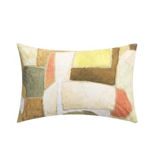 Taie d'oreiller imprimée en percale de coton, CLAY COLLAGE Designers Guild