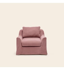 Fauteuil  Revêtement en tissu naturel Madura