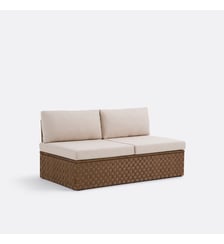 Canapé de jardin, en résine tressée, 2 places La Redoute Interieurs