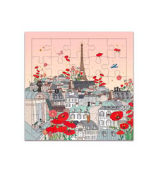 Carte Puzzle Paris En Fleurs Cartesdart