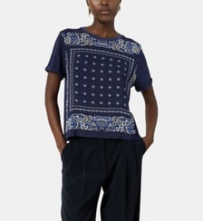 T-shirt bi matière esprit foulard - MANOLIA Gerard Darel