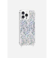 Coque de téléphone paillettes holographiques avec anneaux pour iPhone 14 Pro Max La Coque Française