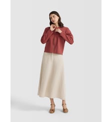 Cardigan zip en coton Agnès b.