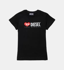 T-shirt avec logo sur la poitrine Diesel Kids