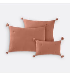 Housse de coussin matelassée gaze de coton La Redoute Interieurs