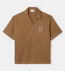 Chemise manches courtes coton relaxed fit Lacoste