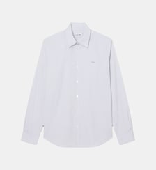 Chemise popeline stretch rayée slim fit Lacoste