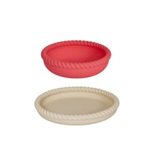 Assiette et bol en silicone torsadé OYOY