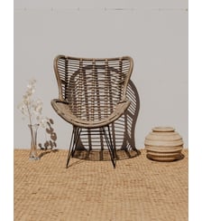 Fauteuil en osier Ernest N°871- Produit chiné Debongout