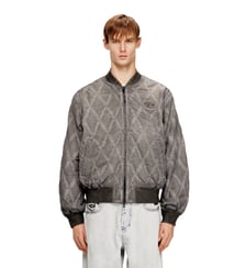 Blouson bomber matelassé à motif losanges rembourré Diesel