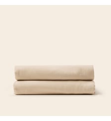 Drap Plat  Satin de coton lavé uni à nouettes Madura