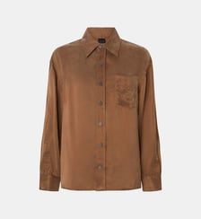 Chemise en sergé peau de pêche Pinko