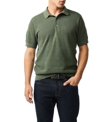 Polo slim en coton tricot à manches courtes Masons Flat Rodd & Gunn