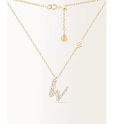 Collier Initiale W Or Jaune PIAPARIS
