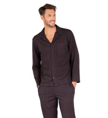 Pyjama long col ouvert L'ECOSSAIS Eminence