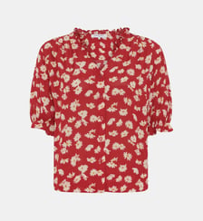 chemise fleurie à volants - ceva Gerard Darel