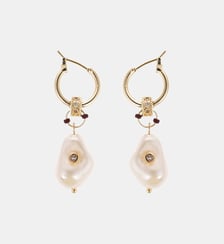 Boucles d'oreilles pendantes perles HALOHA Hipanema