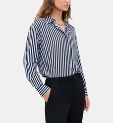 Chemise caby - Motif rayures - Viscose lenzing ecovero - Coupe droite Caroll