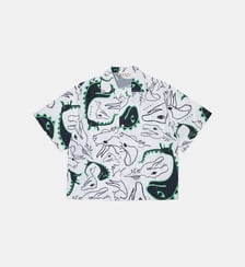 Chemise à manches courtes avec logo Marni