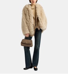 Manteau chloe en fausse fourrure Momonì