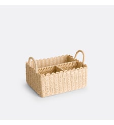 Panier multirangement en papier tressé La Redoute Interieurs