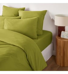 Housse de couette unie en coton lavé La Redoute Interieurs