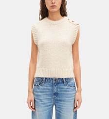 Pull sans manches en laine mélangée The Kooples