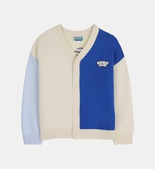 Gilet en maille col v Kenzo Kids