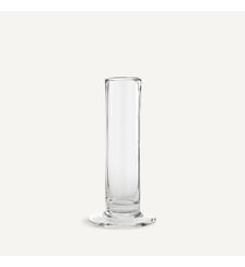 Vase cylindrique droit en verre, H24 cm AM.PM
