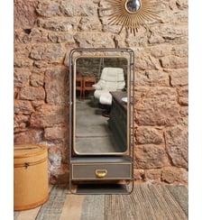 Miroir d'entrée en métal Igor N°882- Produit chiné Debongout