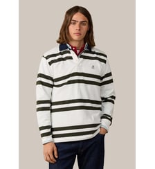 Polo De Rugby À Rayures Doubles Coupe Regular Hackett London