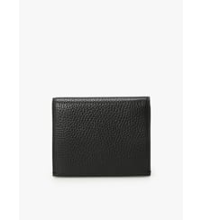 portefeuille en cuir noir Agnès b.