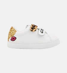 Baskets Enfant En Cuir Mini Edith Barbie Grl Pwr Bons Baisers
