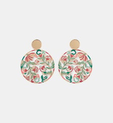 Boucles d'oreilles ajourées Balagane à motif floral Balaboosté