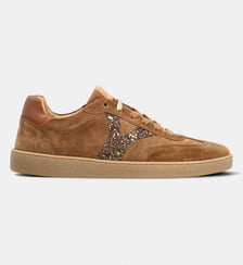 Sneaker copacabana miel - cuir velours Colisée Paris