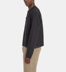 Chemise cardigan en toile de lin Agnès b.