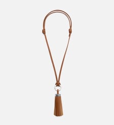 Porte Clés Pompon Ami En Cuir Lisse unisexe AMI Paris