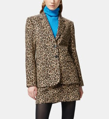 Blazer droit à motif tacheté Pinko